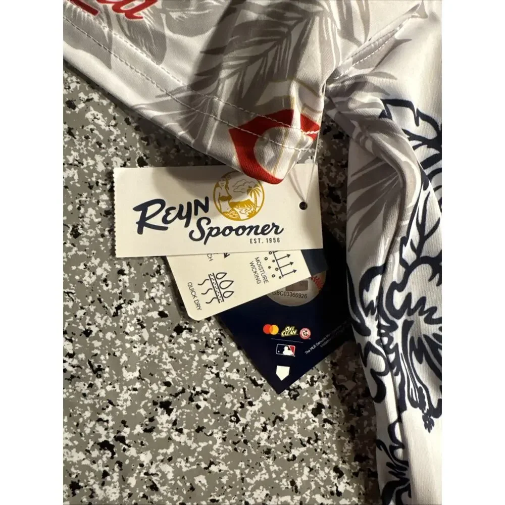 NWT Minnesota Twins Game Day Aloha Print Reyn Spooner MLB® Performance Polo - M